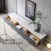 QuanU 全友 家居岩板茶几电视柜现代极简客厅家用圆形茶几2023新款DW1055