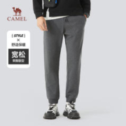 CAMEL 骆驼 男女运动裤冬季2023新款加绒卫裤