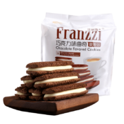 概率券、PLUS会员：Franzzi 法丽兹 夹心曲奇饼干 酸奶巧克力味 380g 量贩装