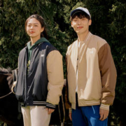 new balance 男士秋季潮流棒球服夹棉运动外套AMJ33332