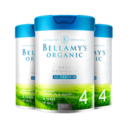 贝拉米（Bellamy）A2白金版儿童配方奶粉4段(2岁+)800g*3罐箱装 澳洲原装进口