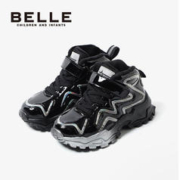 BeLLE 百丽 男童运动鞋小童男宝宝鞋冬季加绒保暖棉鞋帅气潮流百搭老爹鞋