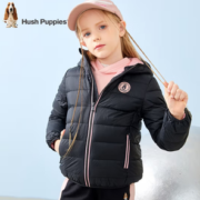 Hush Puppies 暇步士 HPPDND32CR500 儿童羽绒服 钻石黑