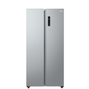 美的（Midea）470升变频一级能效对开冰箱双开门家用京东小家智能家电风冷无霜BCD-470WKPZM(E)超薄机身可嵌入 470L 榭湖银【双变频科学精储】