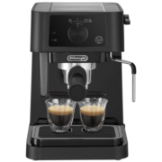 德龙（Delonghi）咖啡机意式 家用咖啡机半自动泵压式萃取美式意式浓缩 手动卡布奇诺系统打奶泡 小巧机身EC235.BK 独立双温控 手动卡布奇诺 黑色