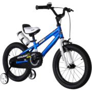 优贝（RoyalBaby）儿童自行车男女童车脚踏车山地车 4岁-6岁 表演车14寸 蓝色