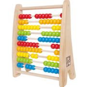 Hape(德国)儿童早教益智玩具珠算算盘数学玩具100粒彩虹珠算架早教启蒙3-6岁男孩女孩节日礼物 3岁+ E0412