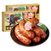 龙大美食 黑猪鲜肉肠360g*2盒*5件