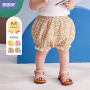 嘟嘟家 女宝宝休闲短裤夏季纯棉婴儿新款裤子薄款洋气休闲裤女童装