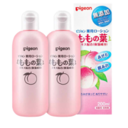贝亲（Pigeon）贝亲桃子水婴儿防痱子水桃叶精华露液体爽身粉200ML 桃子水200ml*2