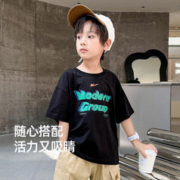WARRIOR 回力 男童短袖t恤夏季轻薄款中大儿童半袖上衣服宝宝体恤夏装