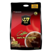 【越南进口】G7美式速溶纯黑咖啡提神咖啡2g*100杯共200g运动赋能