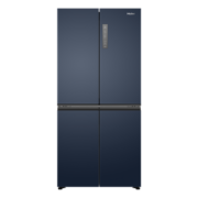 海尔（Haier）【2022年新品】海尔冰箱四开门406L变频一级能效风冷无霜三档变温超薄双开门家用大容量电冰箱 406升星石蓝【一级双变频+母婴专属空间】