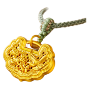 京东百亿补贴：China Gold 中国黄金 黄金吊坠金锁