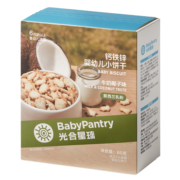 光合星球（THE BABYPANTRY）babycare婴幼儿钙铁锌小饼干80g 宝宝零食牛奶椰子味