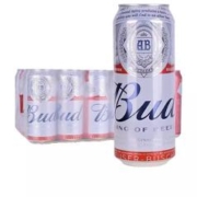 Budweiser 百威 啤酒500ml*24罐英国Budweiser听装临期特价清仓整箱
