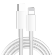 摩力小象 PD20W 快充 c to lightning适用于苹果手机数据线 充电线 C-苹果白色 1米