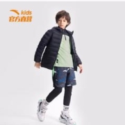 京东PLUS：ANTA 安踏 儿童连帽轻薄羽绒服