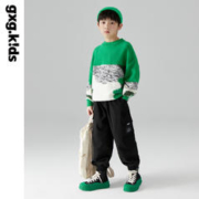 gxg.kids [M]gxg童装男童毛衣23冬撞色套头毛衣半高领拼块针织衫保暖
