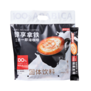 京东京造 三合一速溶咖啡110条1650g 原味微研磨冲调饮品 100%阿拉比卡豆