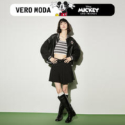 VERO MODA 棒球服外套米奇联名PU拼接独特外套超好看