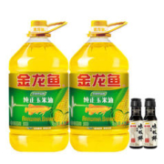 金龙鱼 纯正玉米油4L*2+酱油150ml*2家用食用油物理压榨非转基因