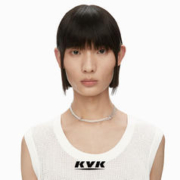 KVK 基础系列珍珠内凹拼接多循环项链轻奢设计小众设计礼物颈链潮