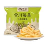 概率券、Plus会员:雪川食品（Snow Valley）原味薯条半成品(1/4）细薯1kg+凑单