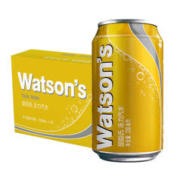watsons 屈臣氏 苏打汽水 汤力风味 330ml*24罐