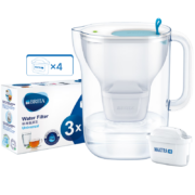 plus会员：BRITA 碧然德 fill&enjoy Style设计师系列 滤水壶 蓝色 一壶四芯