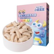 小鹿蓝蓝 婴幼儿钙铁泡泡酥小饼干  宝宝零食儿童零食8个月+ 原味35g