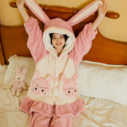 Cottonshell 棉籽壳 女士加厚珊瑚绒家居服套装