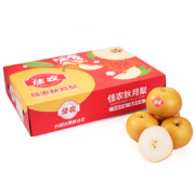 佳农 正宗山东莱阳秋月梨 净重6.5斤 6-8粒 礼盒装 生鲜水果礼盒＊2件