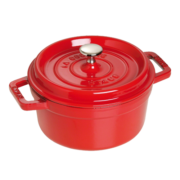 珐宝（staub）法国进口珐琅铸铁锅双耳煲汤锅烹饪锅具 樱桃红24cm 40509-835