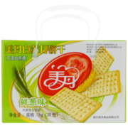 plus会员：美丹 白苏打饼干 鲜葱味 1kg 礼盒装