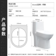 KEJING 柯鲸 家用马桶坐便器大冲力超漩虹吸式静音连体座便器小户型抽水马桶 轻奢款 +大冲力