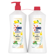 京东百亿补贴：OMO 奥妙 果蔬餐具净 1.1kg+1.1kg补充装 柠檬橙花+赠金纺衣物护理剂400ml*4包