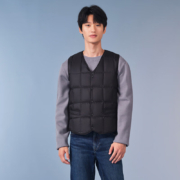 坦博尔 舒适保暖 V领百搭 羽绒服 羽绒马甲TF336025