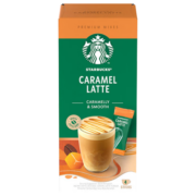 星巴克（Starbucks）速溶花式咖啡4袋装 焦糖风味拿铁 土耳其原装进口速溶咖啡