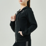 NEW BALANCE NB女款秋冬季纯色连帽拉链舒适百搭上衣WJ83818PGM WJ83818-BK S