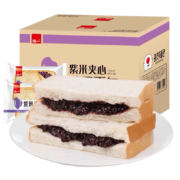 PLUS会员：泓一 紫米夹心面包 1000g
