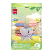 概率券：得力（deli）彩色超轻粘土diy 【24色】袋装/附自封袋+视频教程