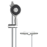 plus会员：高仪（GROHE）进口恒温淋浴花洒套装 130MM手持花洒含滑杆 冷触龙头26107000