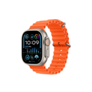 Apple Watch Ultra2 智能手表 GPS + 蜂窝款 49毫米 钛金属表壳橙色海洋表带 eSIM健康手表 MRF83CH/A