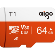 微信小程序：aigo 爱国者 T1 Micro-SD存储卡 64GB（UHS-I、V30、U3、A1）