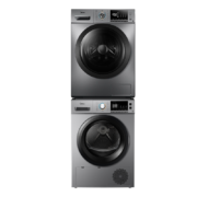 再降价、双11预售、PLUS会员：Midea 美的 10公斤滚筒洗烘套装 MG100VT55DY+MH100VH05WY