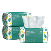oeiez 欧亿姿 一次性纯棉洗面巾 花瓣蓝加厚珍珠纹 50抽*1包