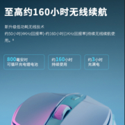 雷柏V300PRO无线鼠标PAW3395高定版轻量化双模办公电竞游戏专用