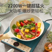 苏泊尔(SUPOR)电磁炉双层聚能线圈 2200w超猛火9档火力可调微晶面板防水多功能 C22-IH82E