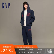 Gap 盖璞 男装秋冬2023新款仿羊羔绒运动束脚卫裤762538